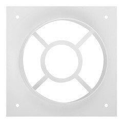 Накладка для круглых воздуховодов торцевая Era с фланцем d125 мм пластиковая 160х160 мм - фото 3