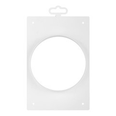 Накладка для круглых воздуховодов торцевая Era с фланцем d125 мм пластиковая 139х209 мм - фото 2