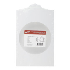 Накладка для круглых воздуховодов торцевая Era с фланцем d125 мм пластиковая 139х209 мм - фото 4