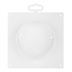 Соединитель для круглых воздуховодов ERA с накладной пластиной с обратным клапаном пластиковый d100 мм - фото 3