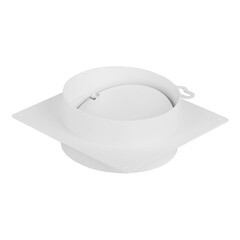 Соединитель для круглых воздуховодов Era с накладной пластиной с обратным клапаном пластиковый d125 мм - фото 3