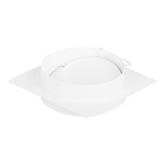 Соединитель для круглых воздуховодов ERA с накладной пластиной с обратным клапаном пластиковый d150 мм - фото 4