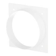 Накладка для круглых воздуховодов торцевая Era с фланцем d100 мм 113х113 мм - фото 1