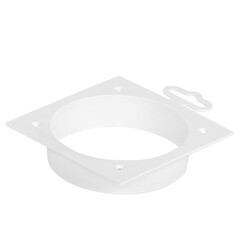 Накладка для круглых воздуховодов торцевая Era с фланцем d100 мм 113х113 мм - фото 7