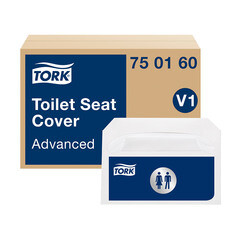 Покрытия на унитаз Tork индивидуальные бумажные (250 шт)