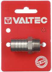 Штуцер Valtec для присоединения шланга 1/2 НР(ш) х 20 мм латунный (VTr.650.N.0420) - фото 5