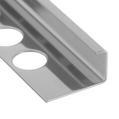 Профиль для плитки до 12 мм матовый Г-образный нержавеющая сталь 2700х25х13,6 мм - фото 4