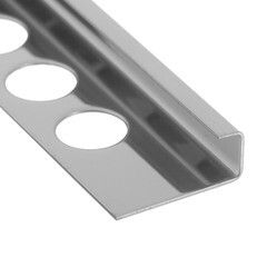 Профиль для плитки до 8 мм полированный Г-образный нержавеющая сталь 2700х25х9,6 мм - фото 3