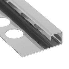 Профиль для плитки до 10 мм окантовочный нержавеющая сталь 2700х30х10,8 мм - фото 3