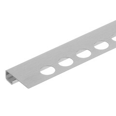 Профиль для плитки до 10 мм окантовочный нержавеющая сталь матовый 2700х30х10,8 мм - фото 4