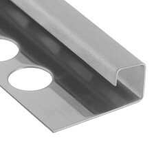 Профиль для плитки до 12 мм полированный нержавеющая сталь 2700х30х12,8 мм - фото 2