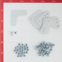 Угол усиливающий для металлического стеллажа КМ 75x75x1,5 мм (8 шт.) - фото 3