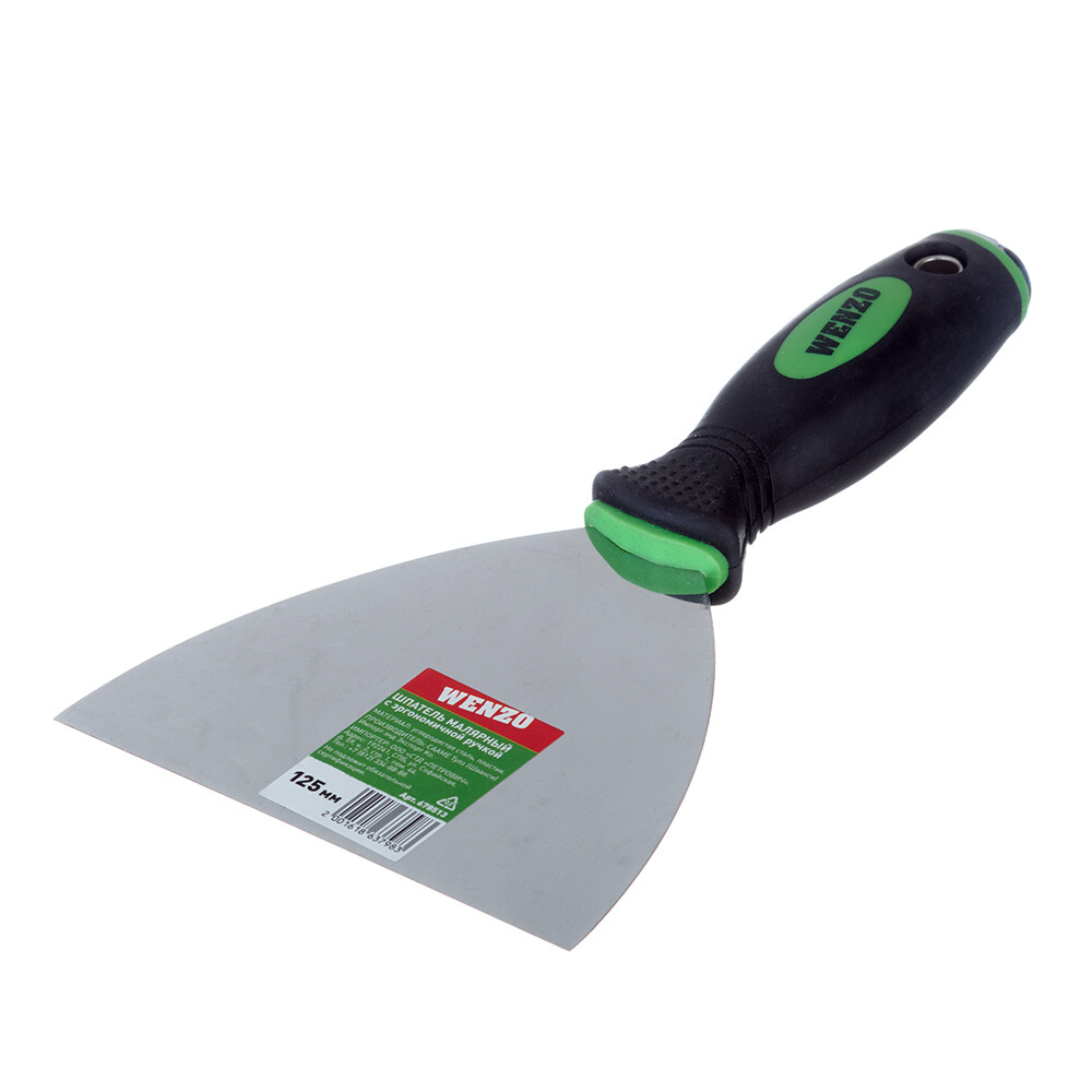 Изображение товара Шпатель Wenzo 678513 - 125 мм с эргономичной ручкой и ударным наконечником