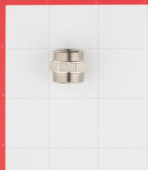 Ниппель Valtec 1 НР(ш) х 1 НР(ш) латунный (VTr.582.N.0006) - фото 2