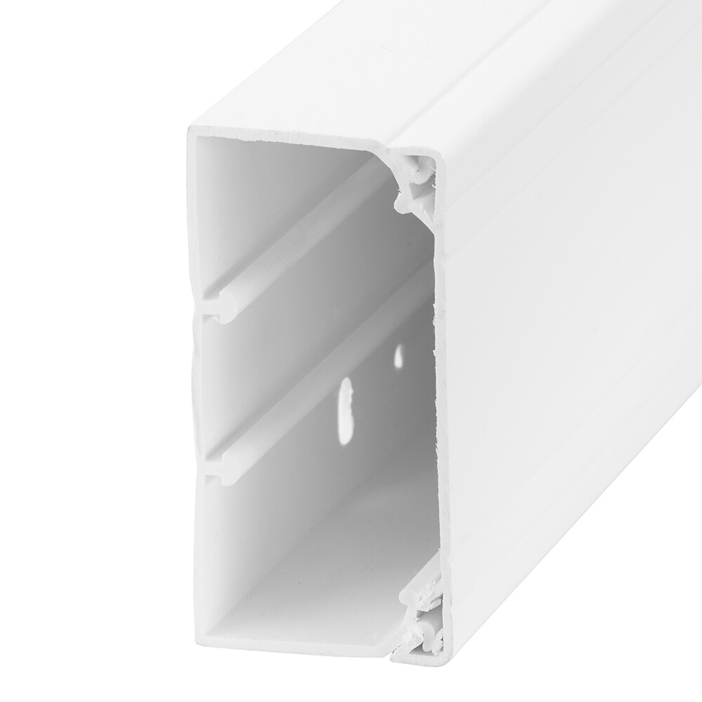 Изображение товара Кабель-канал DKC 80х40 мм белый 2 м (01781) Изображение товара Кабель-канал DKC 80х40 мм белый 2 м (01781)
