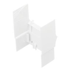 Угол внутренний изменяемый для кабель-канала DKC 80х40 мм белый (01724) - фото 3