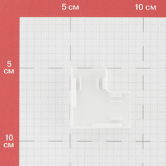 Угол плоский для кабель-канала DKC 22х10 мм белый (00407/00407DIY) - фото 3