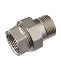 Американка прямая Valtec 1 ВР(г) х 1 НР(ш) латунная (VTr.341.N.0006) - фото 2