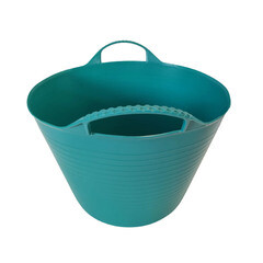 Ведро садовое РВ Пласт 28 л пластиковое гибкое бирюзовое - фото 2