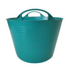 Ведро садовое РВ Пласт 40 л пластиковое гибкое бирюзовое - фото 2