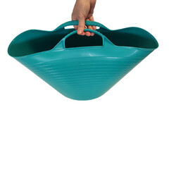 Ведро садовое РВ Пласт 40 л пластиковое гибкое бирюзовое - фото 5