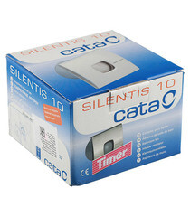 Вентилятор осевой Cata Silentis 10Т с таймером 140х140 мм d100 мм слоновая кость - фото 3