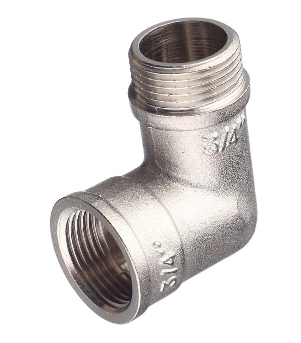 Изображение товара Угол Valtec латунный 3/4 ВР х 3/4 НР для труб водоснабжения и отопления