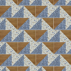 Плитка декор Нефрит Террацио синяя 600x200x9 мм - фото 7