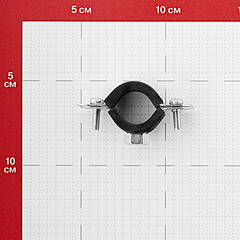 Хомут сантехнический 1/2" 20-23 мм оцинкованная сталь (50 шт.) - фото 2