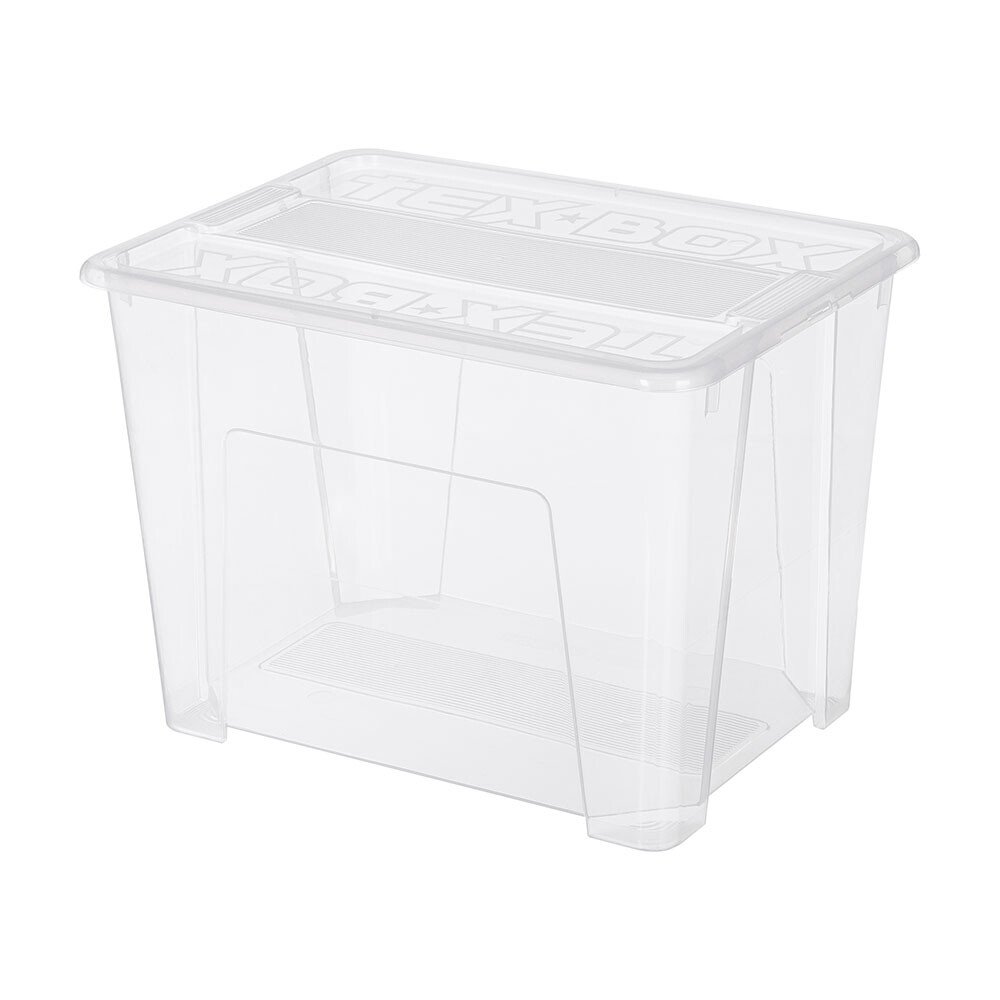 Изображение товара Контейнер для хранения Tex-Box 380х280х272 мм 21 л с крышкой прозрачный