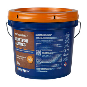 Добавка гидроизоляционная для бетона цементная Пенетрон Адмикс 4 кг ...