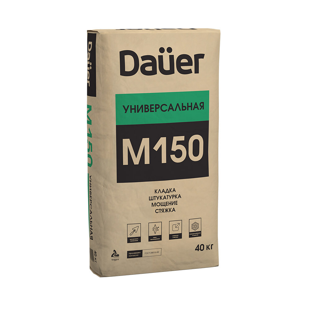 Изображение товара Смесь цементно-песчаная (ЦПС) М150 Dauer универсальная 40 кг