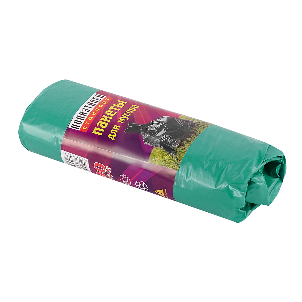 Изображение товара Мешок для мусора 90 л 650х950 мм полиэтиленовый (10 шт.)