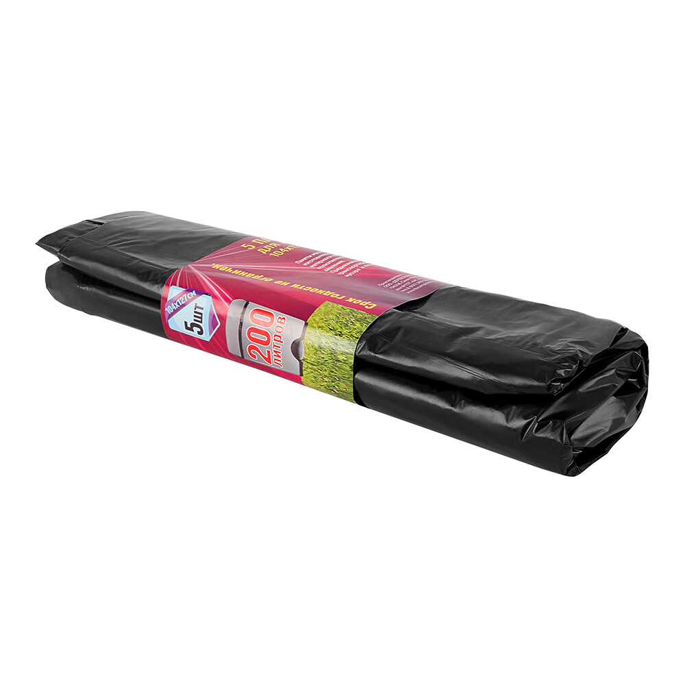 Изображение товара Мешок для мусора 200 л 1040х1270 мм полиэтиленовый (5 шт.)