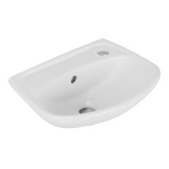 Раковина-мини Jika Lyra 40 см правая подвесная белая (8.1527.1.000.106.9) - фото 1