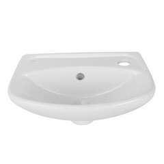 Раковина-мини Jika Lyra 40 см правая подвесная белая (8.1527.1.000.106.9) - фото 8