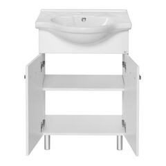 Тумба под раковину АСБ-Мебель Лиана 60 см напольная белая (12165) - фото 7