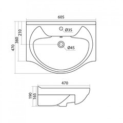Раковина для тумбы Santek Байкал 60 см (1.WH10.9.652) - фото 3