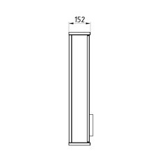 Зеркальный шкаф АСБ-Мебель Лиана 80х80х16 см с подсветкой белый - фото 6