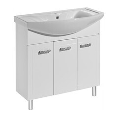 Тумба под раковину АСБ-Мебель Лиана 80 см напольная белая (12166) - фото 1
