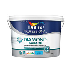 Краска фасадная Dulux Professional Diamond акриловая база BC бесцветная 9 л