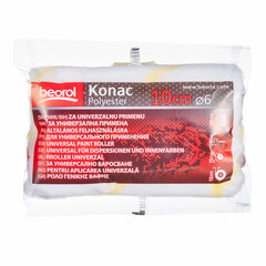 Валик полиэстер 100 мм d42 мм ворс 12 мм для водной основы без ручки Beorol Konac (2 шт.) - фото 3