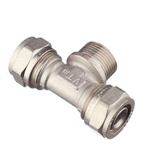 Тройник VALTEC (VTm.333.N.200520) 20 обж(ц) х 3/4 НР(ш) х 20 обж(ц) - фото 3