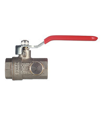 Кран шаровой латунный Valtec Base 1/2 ВР(г) х 1/2 ВР(г) ручка с дренажом и воздухоотводчиком прямой (VT.245.N.04) - фото 3