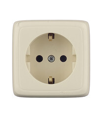 Изображение товара Розетка Hegel Alfa накладная слоновая кость с изолирующей пластиной (РА16-113-01)