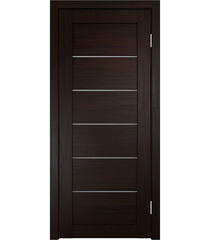 Дверь межкомнатная Vision 900х2000 мм ПВХ венге со стеклом с замком и петлями - фото 2