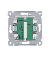 Выключатель Hegel Master двухклавишный встраиваемый белый с подсветкой (ВС10-452) - фото 3