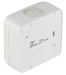 Переключатель Hegel Alfa одноклавишный накладной белый с подсветкой (ВА10-262) - фото 2