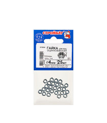 Гайка шестигранная оцинкованная М4 DIN 934 (25 шт.) - фото 3