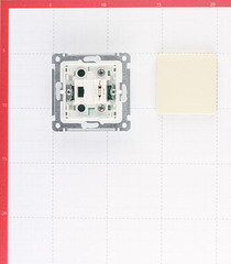 Выключатель Hegel Master одноклавишный встраиваемый слоновая кость (ВС10-411-01) - фото 3